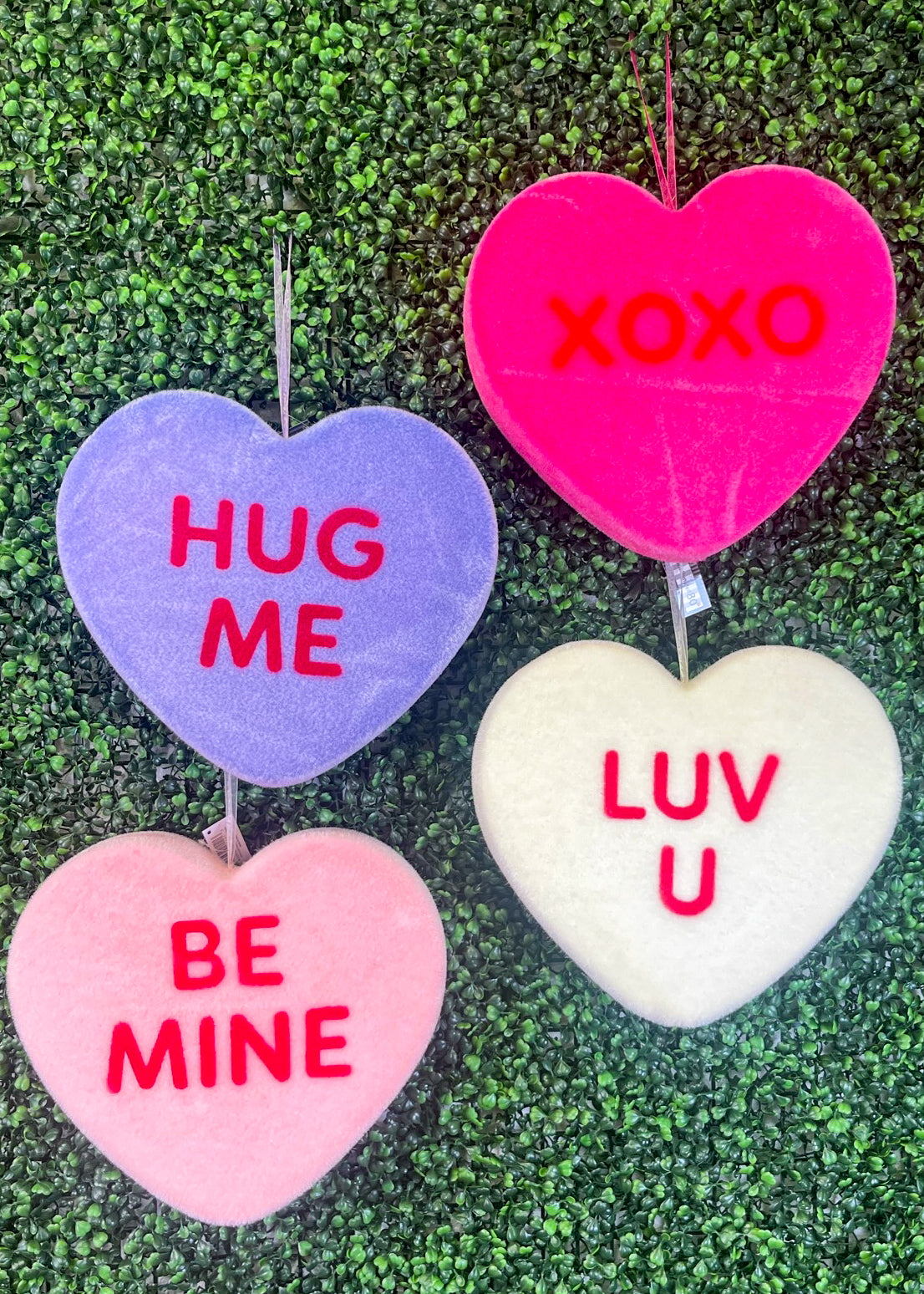 Flocked Conversation Hearts Small – Prippie