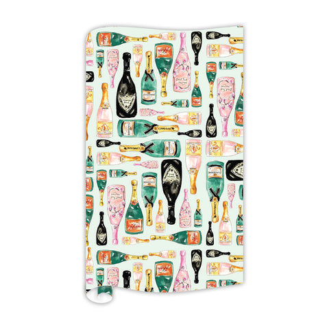 Champagne Bottle Wrapping Paper