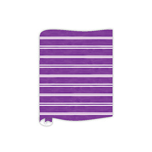 Purple Game Day Striped Table Runner