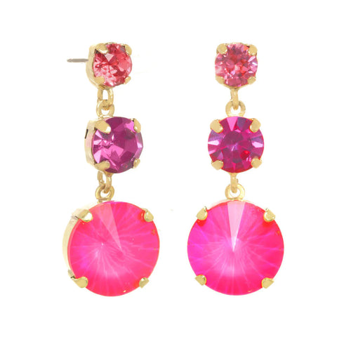 Torin Earrings Electric Pink