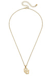 OU 24K Gold Plated Pendant Necklace