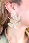 Flora Earrings | Gold Confetti