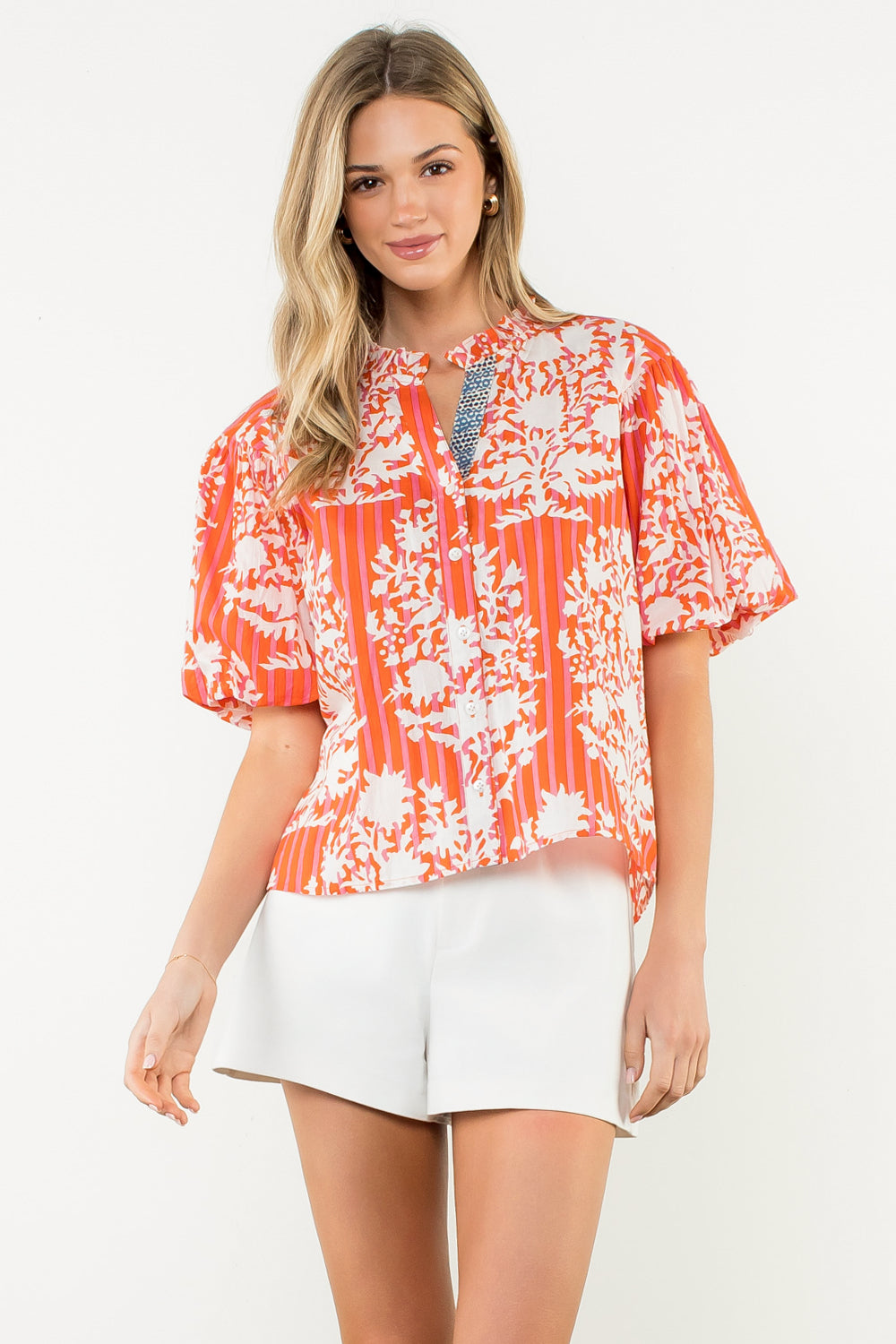 売れ筋商品|||エレントレイシー カットソー トップス レディース Women s Voile Popover with Embroidered Detail Camel Clothing – Tagged 