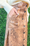 Mila Vegan Leather Skirt