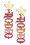 Rodeo Star Enamel Earrings