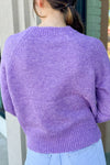 Knot Berry Purple Sweater