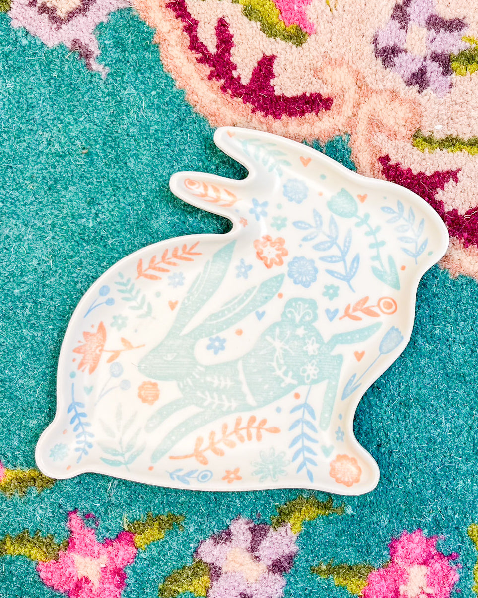 Spring Fables Bunny Plate