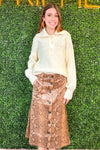 Mila Vegan Leather Skirt