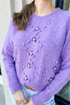Knot Berry Purple Sweater