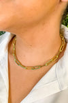 Emily Emerald Link Necklace
