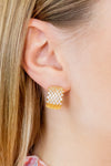 Glitter Huggie Earrings