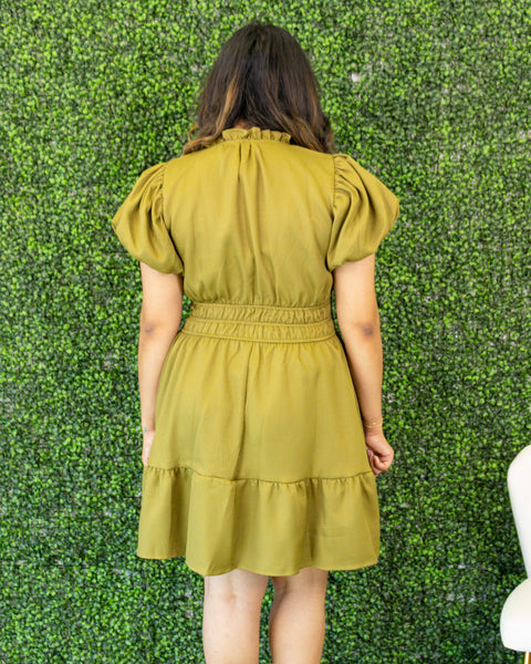 Isabella Dress | Green Apple