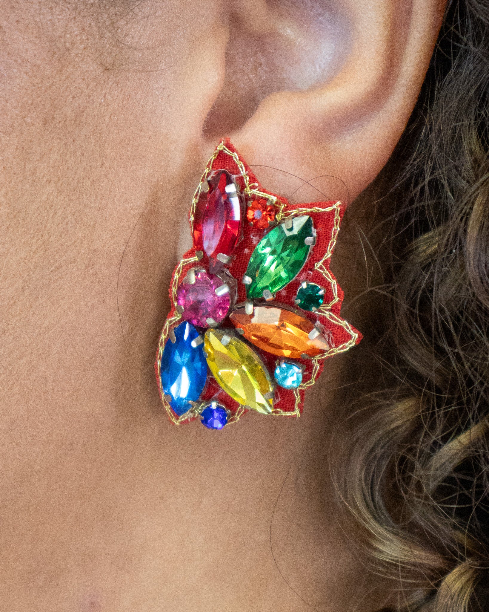Jewel Holiday Wing Earring | Multi