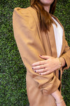 Janet Shirring Sleeve Blazer