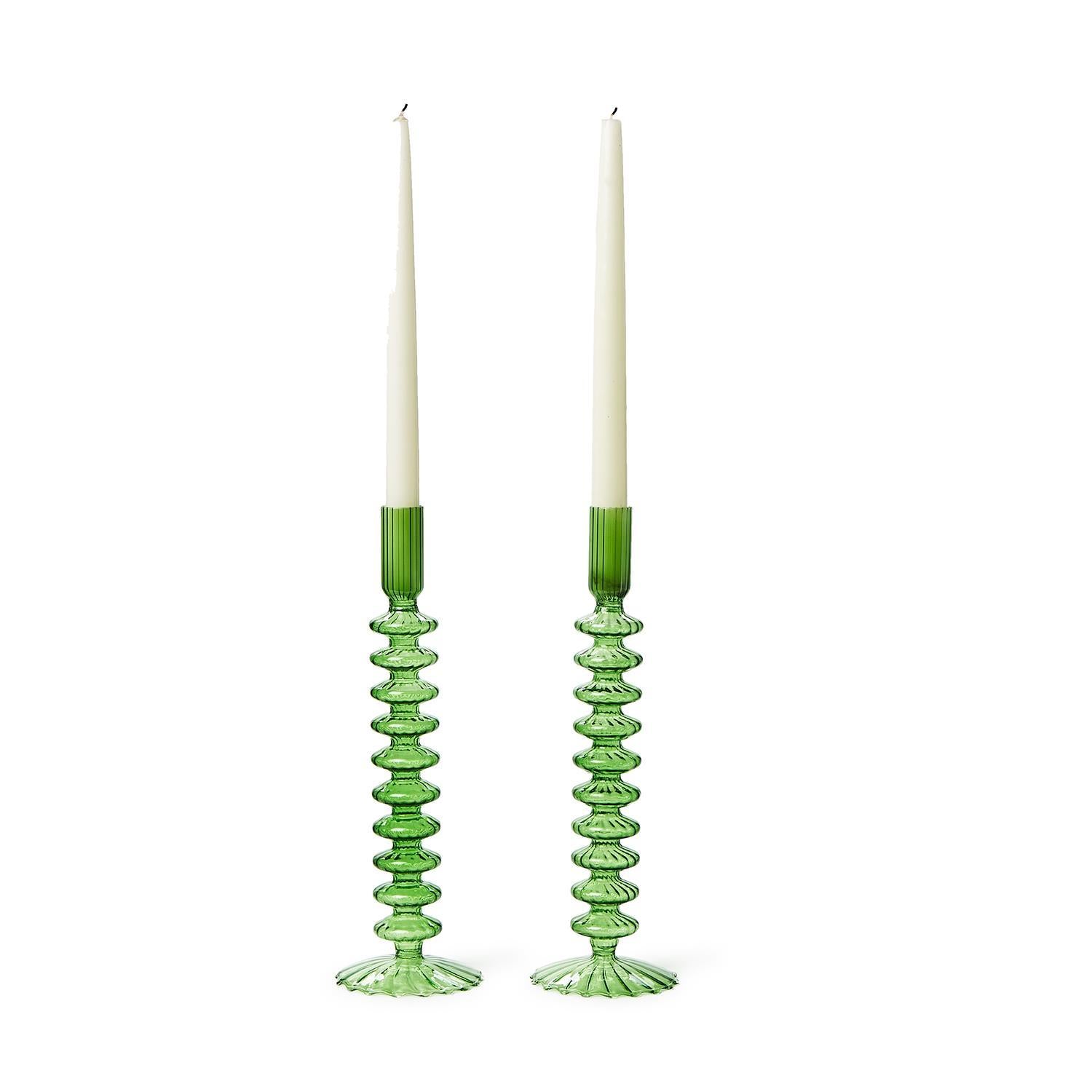 Crimson & Fern Candlesticks