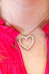 Pearly Girl Heart Necklace