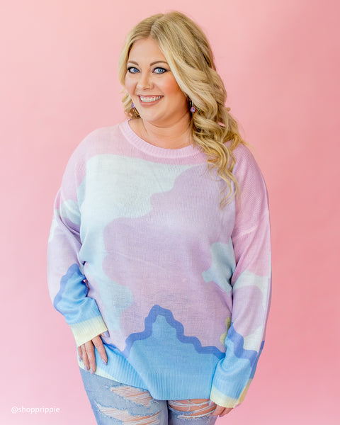Blue Hyacinth Summer Sweater