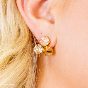 Ines Earrings | Peach Ice