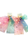 Tulle Bow Earrings | Multi colors available