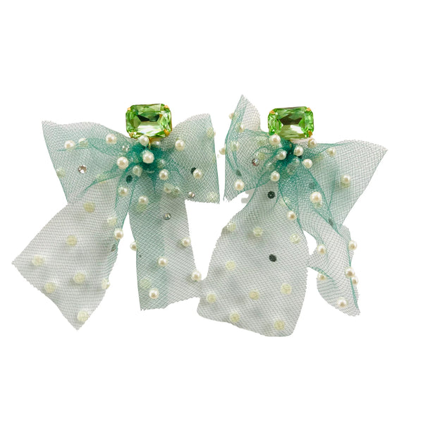 Tulle Bow Earrings | Multi colors available