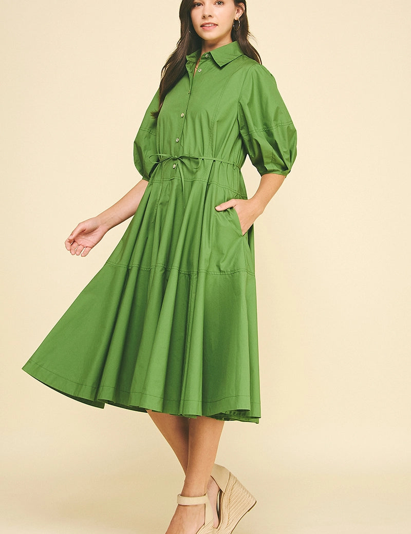 Forest Bloom Midi Dress