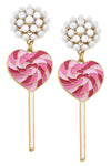Love Lollipop Enamel Earring