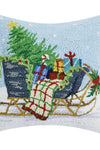 Sleigh with Tree Pillow