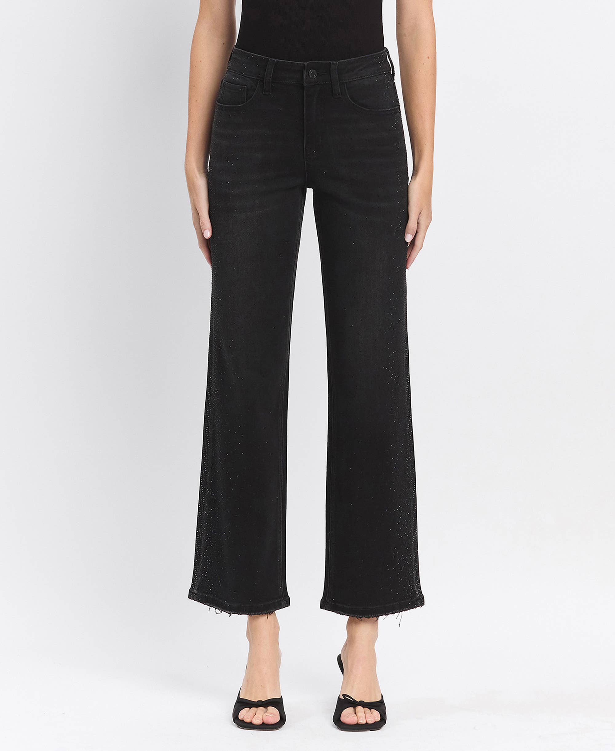 Lucy Rhinestone Slim Jeans