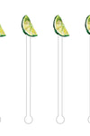 Lime Wedge Acrylic Stir Sticks