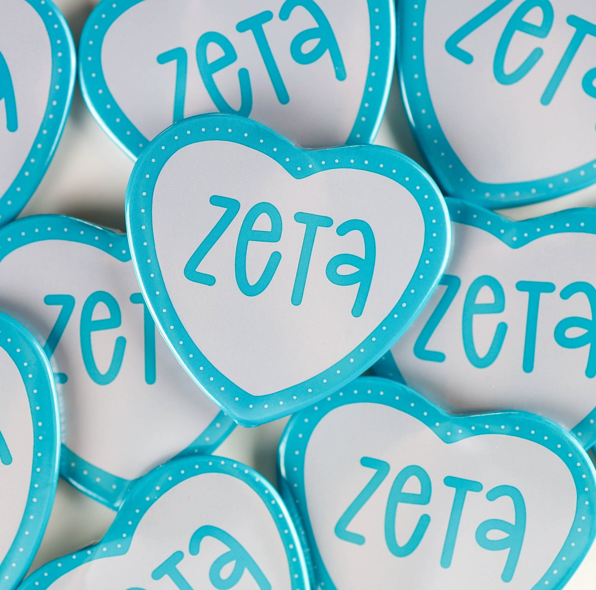 Sorority Heart Buttons