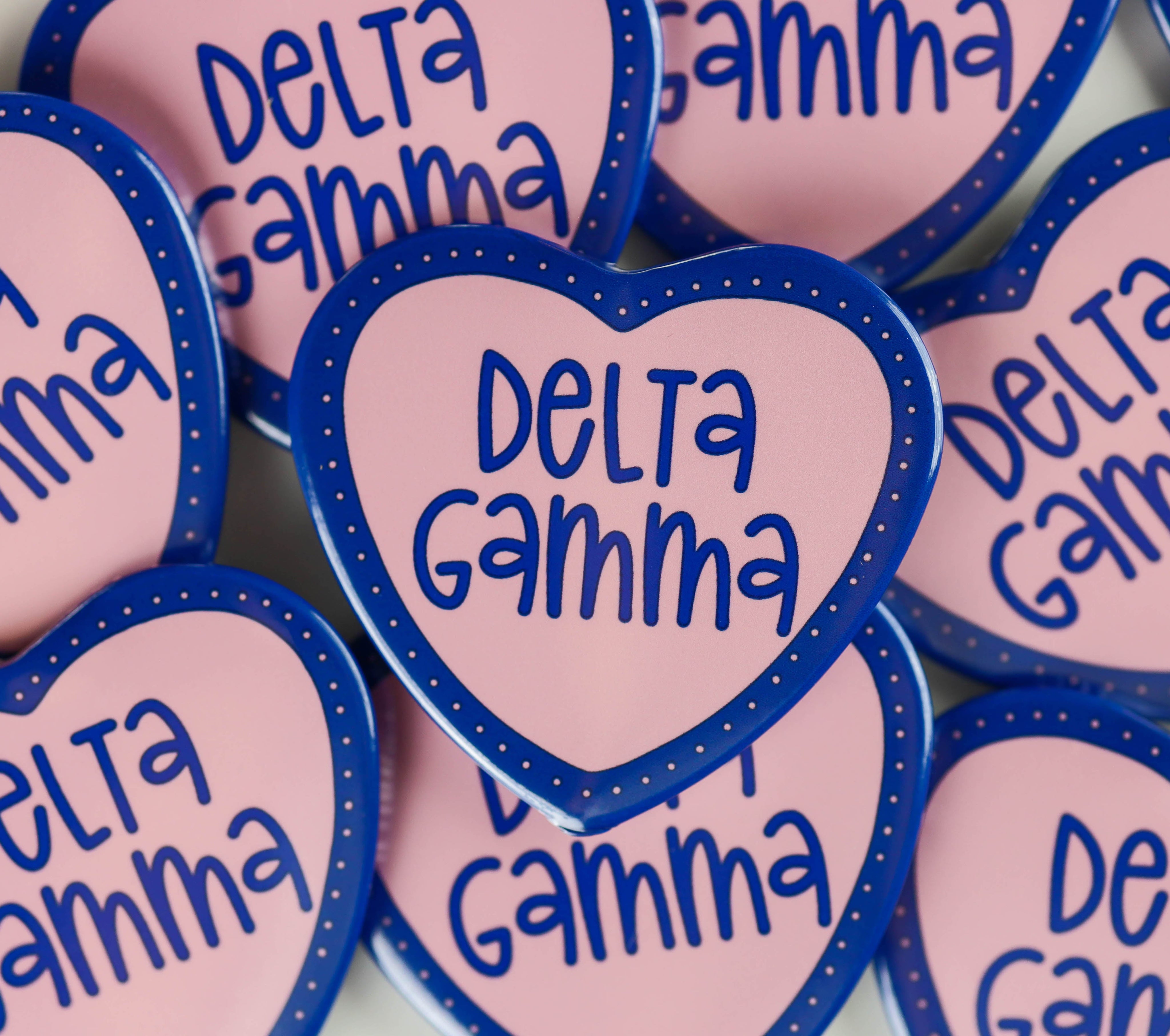 Sorority Heart Buttons