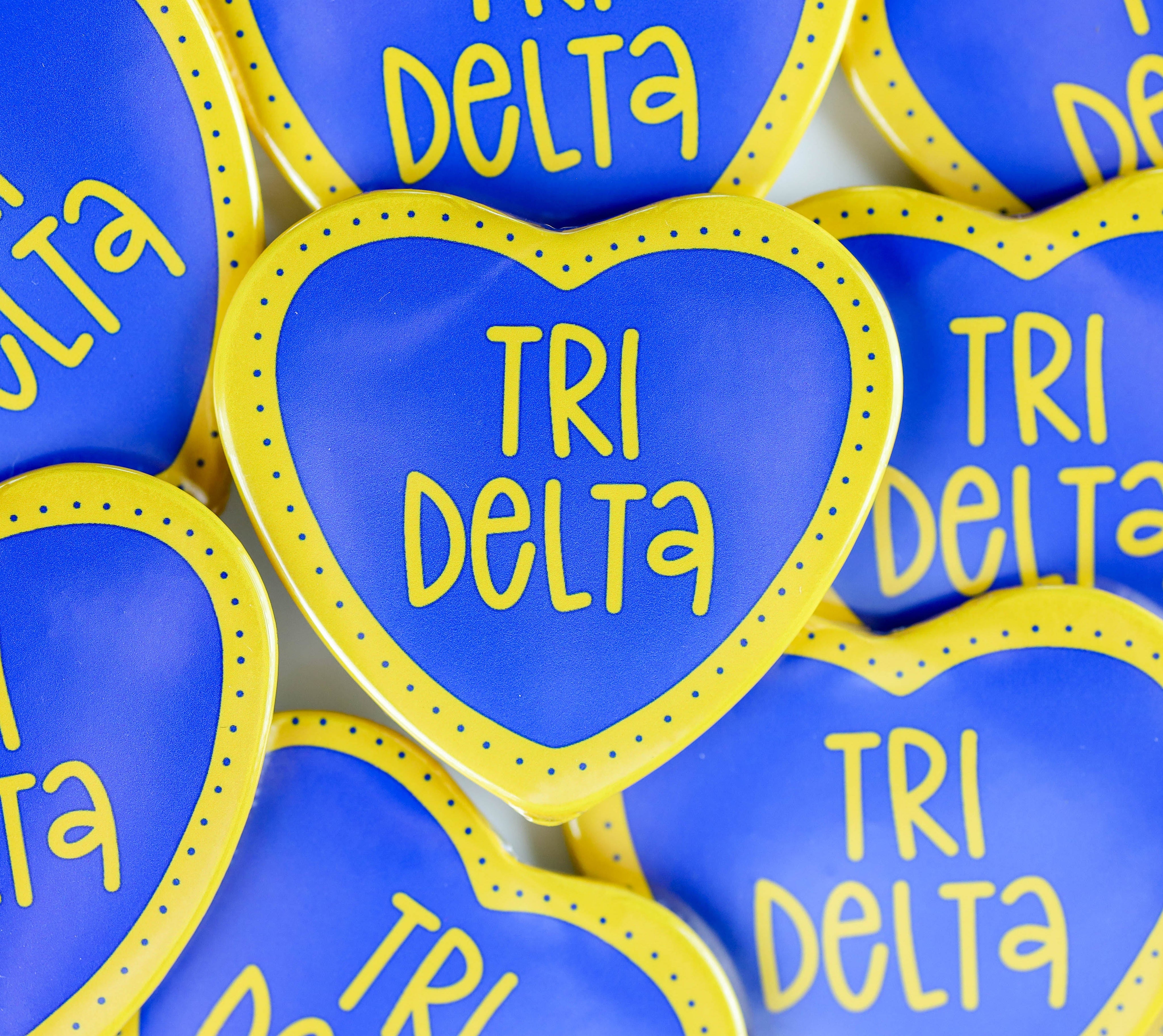 Sorority Heart Buttons