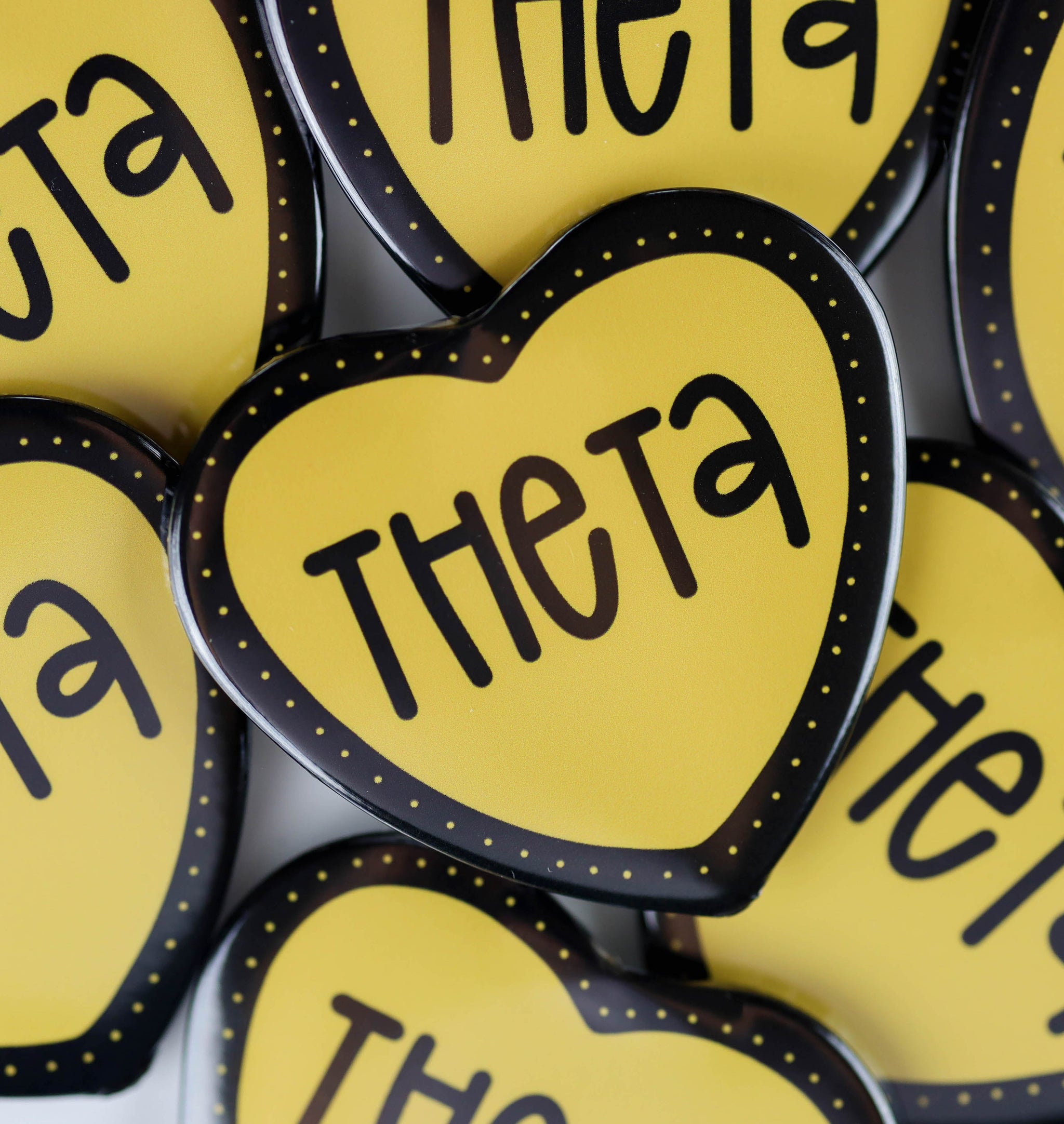 Sorority Heart Buttons