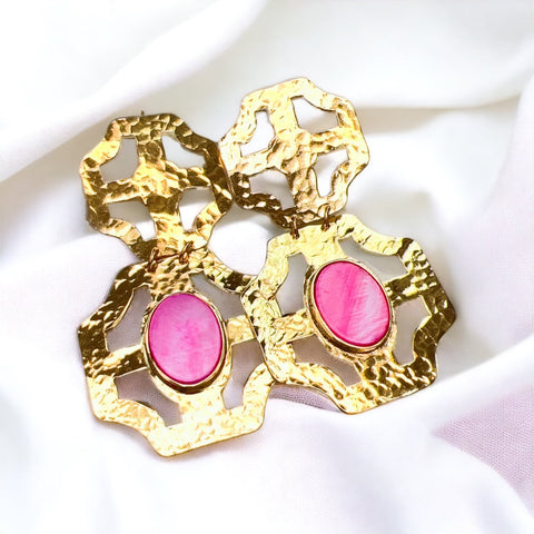 Stacey Earrings | Hot Pink
