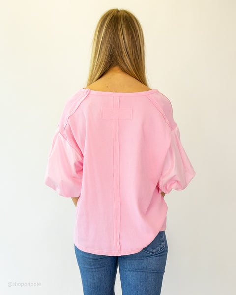 Patty Puff Top | Soft Pink