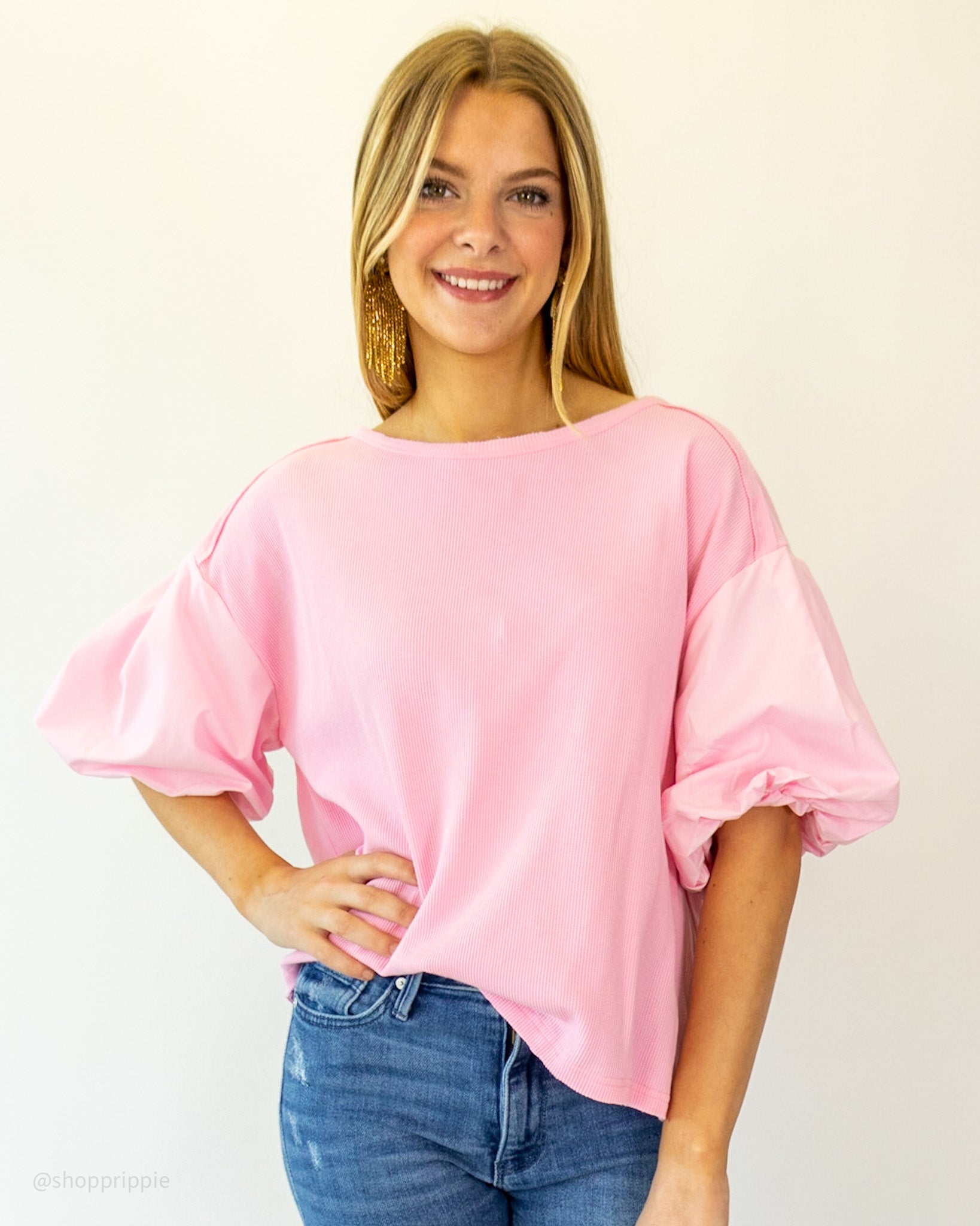 Patty Puff Top | Soft Pink