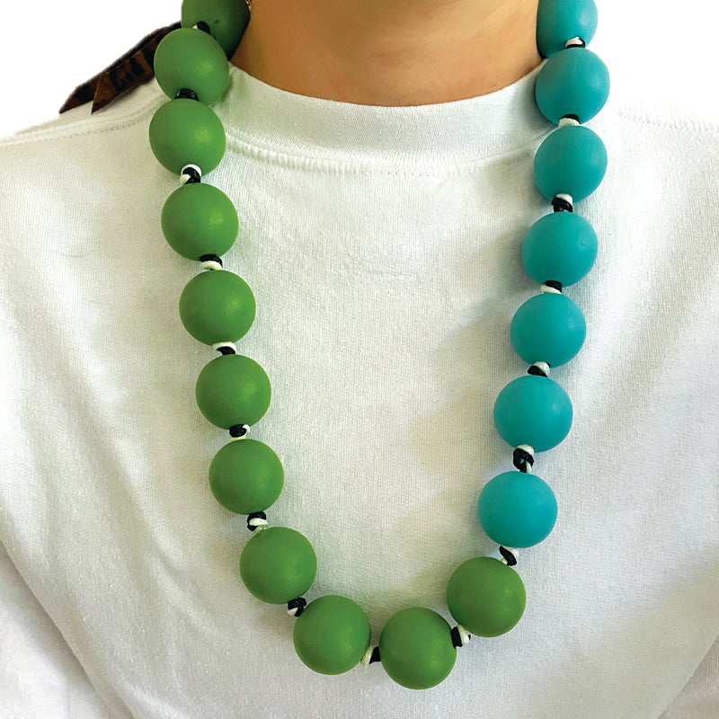 Big Bauble Beads | Green & Turquoise