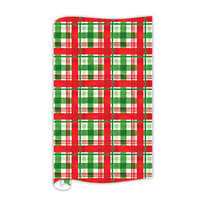 Handpainted Red & Green Plaid
