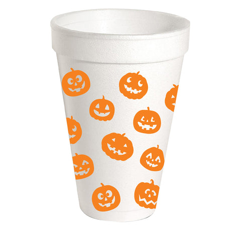 Pumpkin Pattern Cups | Styrofoam