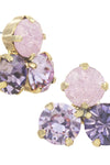 Ines Earrings | Purple Ice