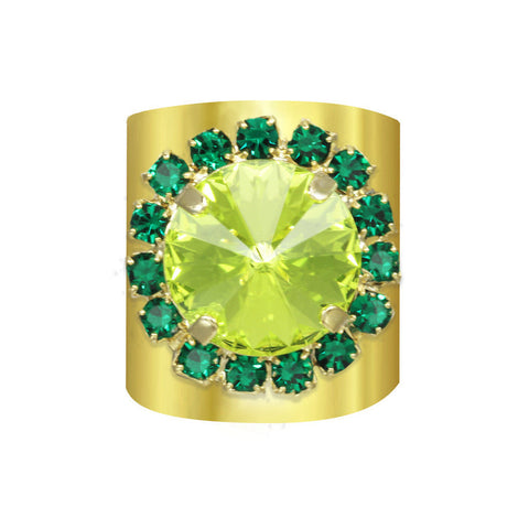 Jacci Ring | Emerald Lime