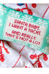 Santa Baby Needlepoint Pillow | Furbish