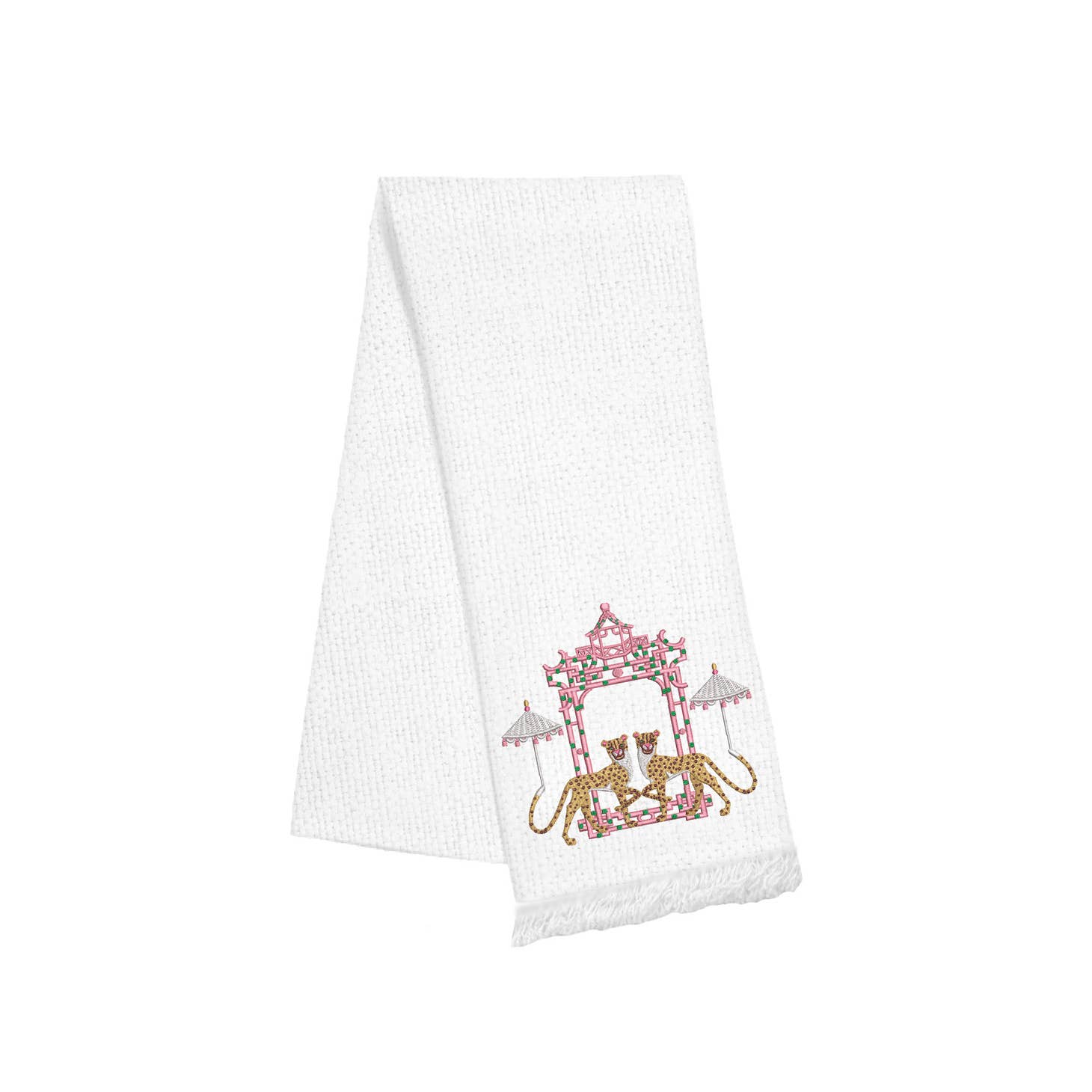 Cheetah Fringe Towel