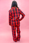 Red Plaid Flannel Holiday Pj's - X-Small/Small
