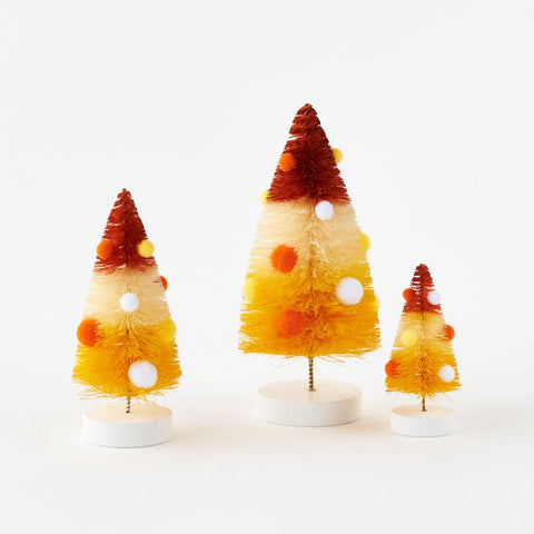 Candy Corn Sisal Trees | Set of 3
