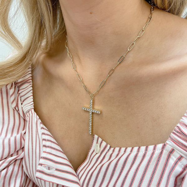 Cross Necklace | Gold or Silver