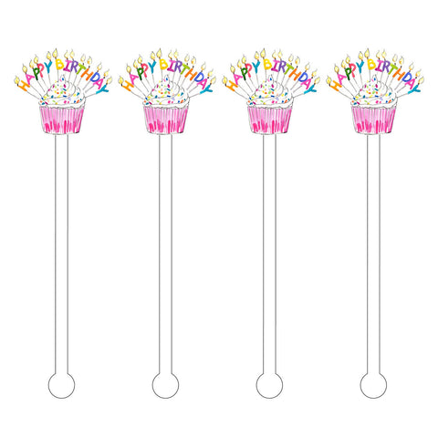 Happy Birthday Stir Sticks